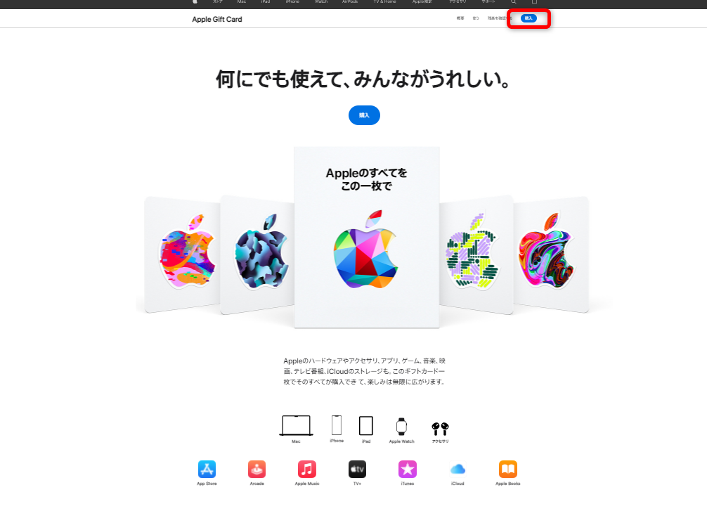 AppleGiftCardパソコン購入01